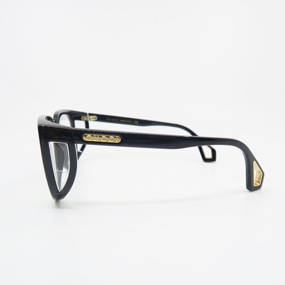 Gucci GG0470O 001 56mm Black with Lateral Wings, New Women's Eyeglasses Frames. - Picture 7 of 9